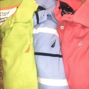 Lot of 3 nautica true deck shirt xl men’s polo